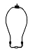 Urbanest 9" Heavy Duty Harp Fitter For Lamp Shades with Saddle, Black Nickle