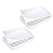 2Pcs Caja de Huevos, Huevera Transparente, Caja de Almacenamiento de Huevos, Caja de Protección de Huevos, Caja de Almacenamiento de Huevos Apilable, Organizador de Huevos