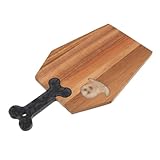 Hohopeti Halloween -Schneidebrett Holzplatte geburtstag süßigkeiten gericht Gemüsehackungsbrett Wurstwarenvorstand Acacia Snackplatte Holz Halloween Tabletts Harz Kaffee