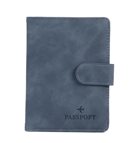 House of Quirk Passport Holder Cover, PU Leather Passport Cover Case Organiser with Wallet for Credit Card, Money, Business Cards, Passport for Women Men (Blue) (B0CJ73MQRG) Amazon Price History, Amazon Price Tracker