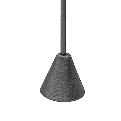 Ikee Design 6pcs Set Steel Grey Leatherette Earring T Stand Display Set with 3 Different Heights, T Shape Jewelry Earring Showroom and Tradeshow Showcase Displays, 4.5 H in; 5.75 H in; 6.75 H in