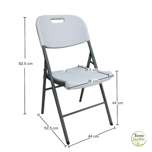 Chaise pliable robuste et facile à ranger pour optimiser l'espace des petits balcons