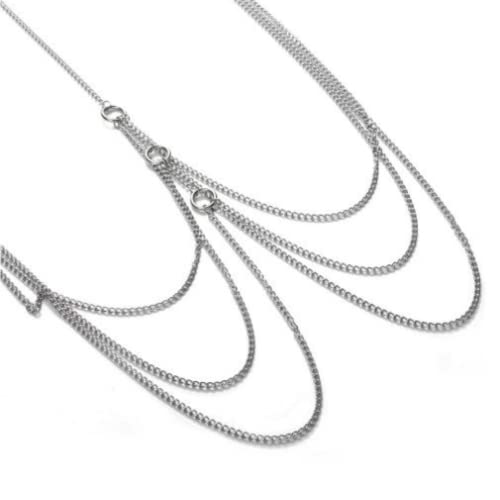 Coleira Fetiche Arnês Colar Feminina Sexy Com Correntes e Argolas