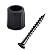 Myard Classic Round Baluster Line Level Connectors 100-pack with Screws for Deck Handrail Railing Fencing