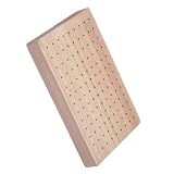 ULDIGI Wurstplatten aus Beige Eichenholz mit einfachem Design, Spießhalter für Vorspeisenspieße beim Buffet und Catering, ideal für Wurst und Obstspieße