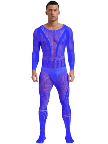Freebily Body Uomo Sexy Hot per Sesso Bodystocking Aderente Bulge