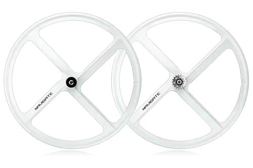 ���]�� �Œ�M�A �z�C�[���Z�b�g 700C 4�{�X�|�[�N ��̐��^�݌v �}�O�l�V�E������ �u���b�N �z�C�[�� ���� 33mm �� �Ή��Ԏ� �Œ�M�A ���]�ԗp �t�����g�����A 100x120mm(White,Rear�{Front)