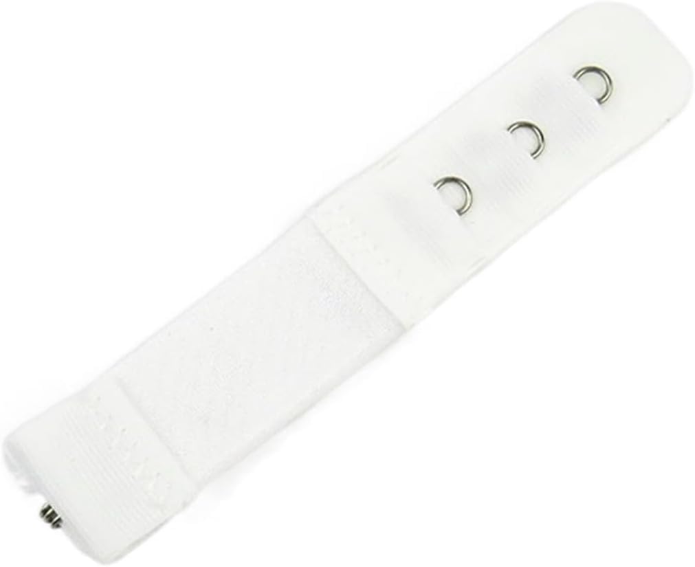 Sujetadores seguros, extensores versátiles, cierres giratorios, 1 fila y 3 ganchos, extensor de brasier, cierre de nailon, extensión de ropa interior, Blanco, 5PC
