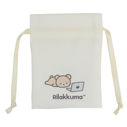 マリモクラフト リラックマ ベーシックシリーズ BASIC RILAKKUMA 豆巾着 リラックマ 寝そべり W90×H120mm MRK-665