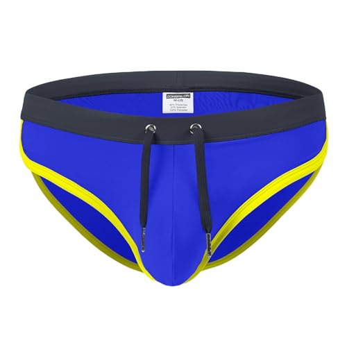ZONBAILON Mens Swimwear Sexy Swim Briefs Low Rise Quick Dry Bikini Swimsuit with Drawstring3