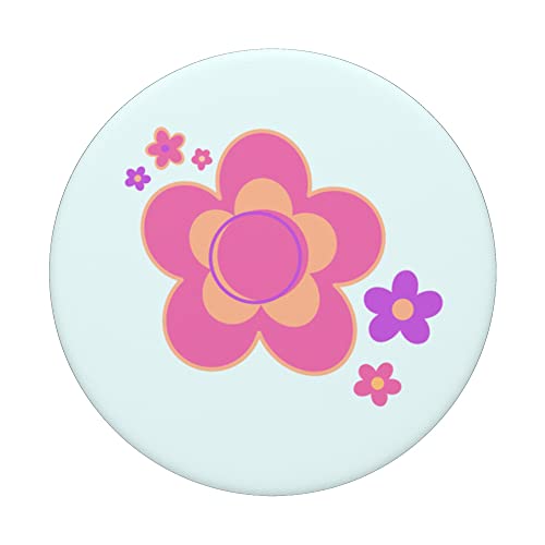 Bimbo Aesthetic Cyber Y2K Flower Cute Babygirl Mcbling 2000s PopSockets Swappable PopGrip, Black - Image 3