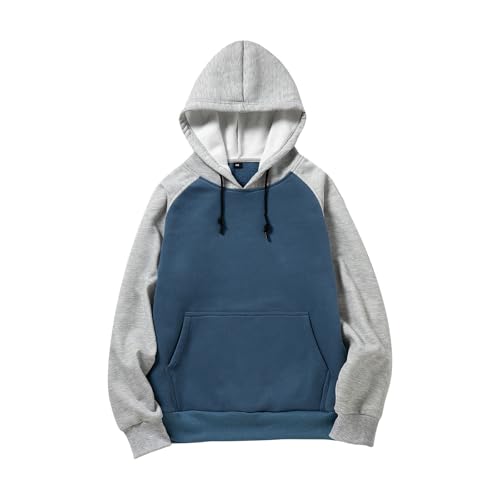 Mens Hoodies Vintage Raglan Drawstring Hooded Sweatshirt Long Sleeve Comfy Casual Hoodie Fall Outfits with Pocket4