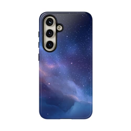 Coque Samsung Galaxy S24 antichoc ciel étoilé bleu brillant