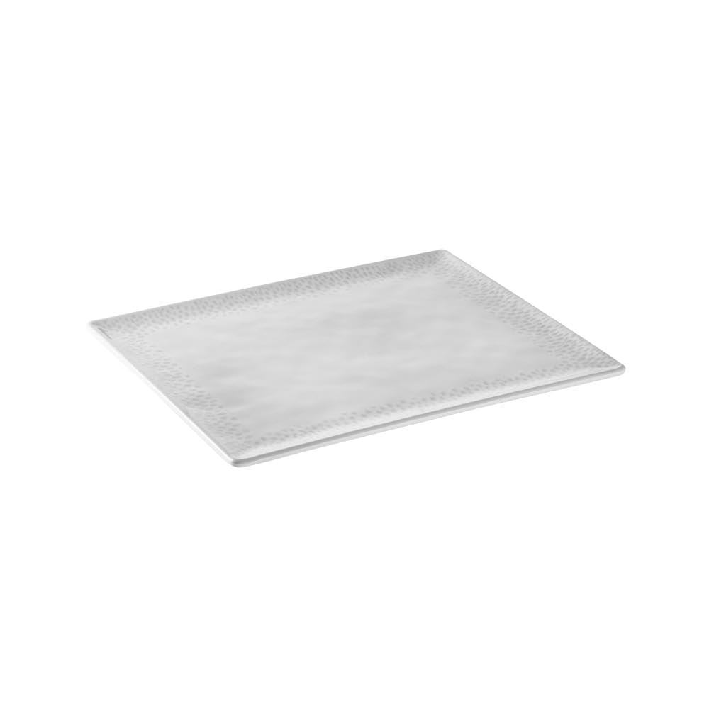 APS Footmark 85326 GN 1/2 Tray Melamine, 32.5 x 26.5 cm, White/Grey, GN System, Dishwasher Safe