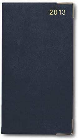 Letts of London 2021 Classic Slim 32S - Horizontal Week to View - Slim (S Size) Calendar (Blue)