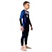 Kids Wetsuit for Boys Toddlers by Scubadonkey | Wetsuit for Kids in 2.5mm Neoprene UPF 50+ | Meets CPSC Safety Requirements (Grey/Blue, 2)
