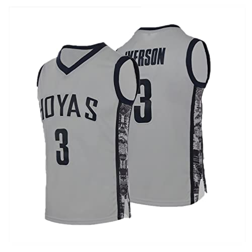 AIFFEE Men's #3 Ivenson Basketball Jersey S-XXXL Gray, 90s Hip Hop Clothing,Stitched Letters and...