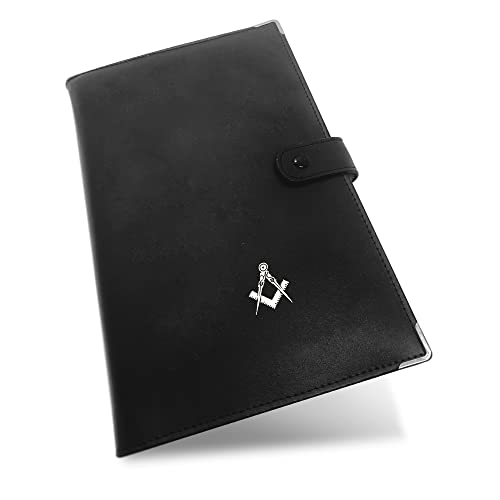 Couverture de livre de rituel maçonnique en similicuir souple format bibliothèque Cover