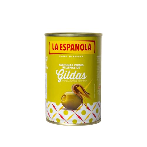 LA ESPAÑOLA Aceitunas Verdes Rellenas de Gilda, 130 g