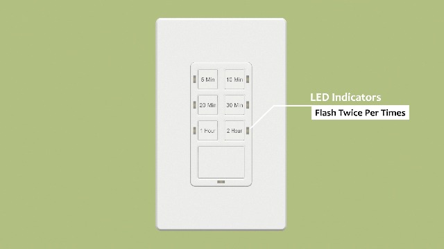 Time Timer ENERLITES 4-Hour Countdown Timer Switch, LED Indicator, 120VAC 800W, UL Light Switch