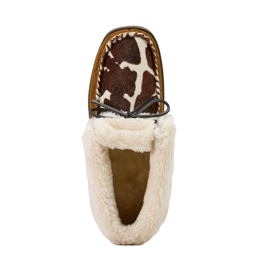 ARIAT Women's Indoor/Outdoor Warm Comfortable Dorothea Ankle Moccasin with Genuine Suede Leather Upper 5