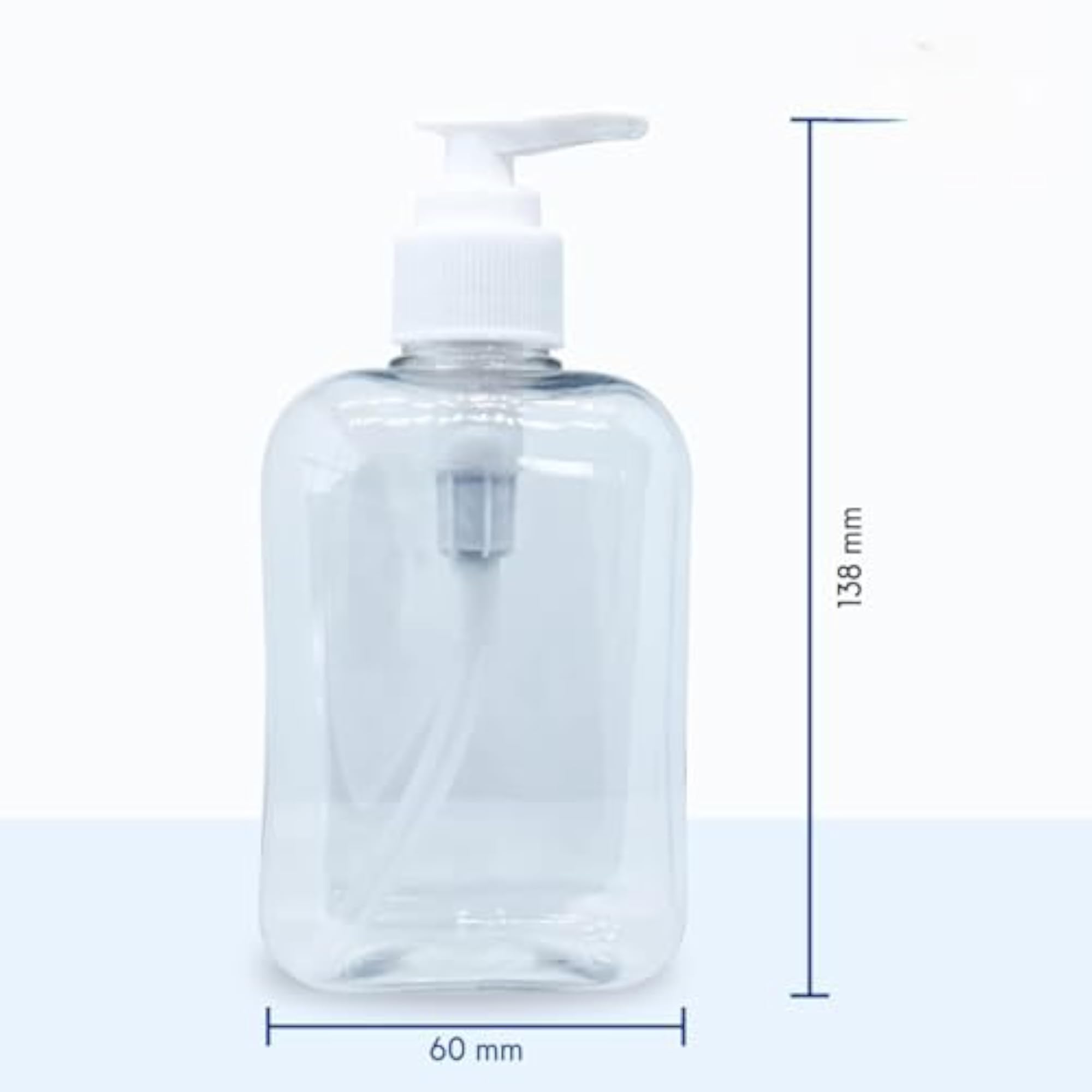 Multi-Purpose Clear Plastic Dispenser Bottles Set, 250ml
