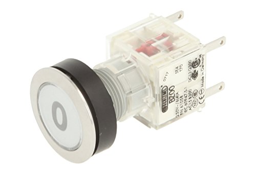 Pulsador de acero inoxidable Schlegel para evitar fallos de parada 0