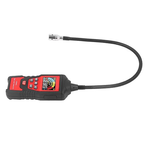 Detektor Wycieku Gazu, Alarm Dźwiękowy Tester Wycieku Gazu Palnego z Wyraźnym Cyfrowym Wyświetlaczem LCD, do Wykrywania w Domu Alkoholi, Metanu, Materiałów Palnych, Acetonu, Butanu, Benzyny Itp.