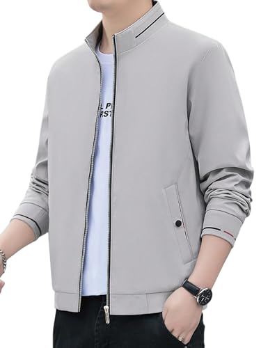 JVX men jackets || bomber jacket for men || Lightweight Outwear Sportswear Bomber Jacket (JACKET-02) (IN, Alpha, M, GREY)