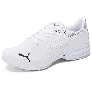 PUMA Men’s Viz Runner Cross-Trainer (9, Puma/White-puma/Black, Numeric_9)