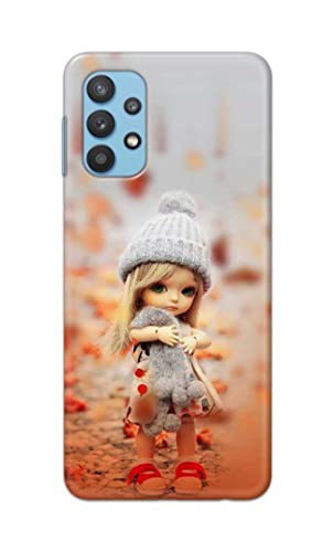 Image of PRINTFIDAA Doll Cute Girl Amazing Beauty Little Kid Child Playing Hard Back Cover for Samsung Galaxy A32 Back Cover -(P6) KAT1001