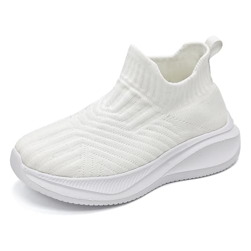 Umerigo Girls Boys Tennis Shoes Kids Slip On Sock Sneakers Summer Casual Gym Walking Atheletic Running Sneaker for Little Kid/Big Kid