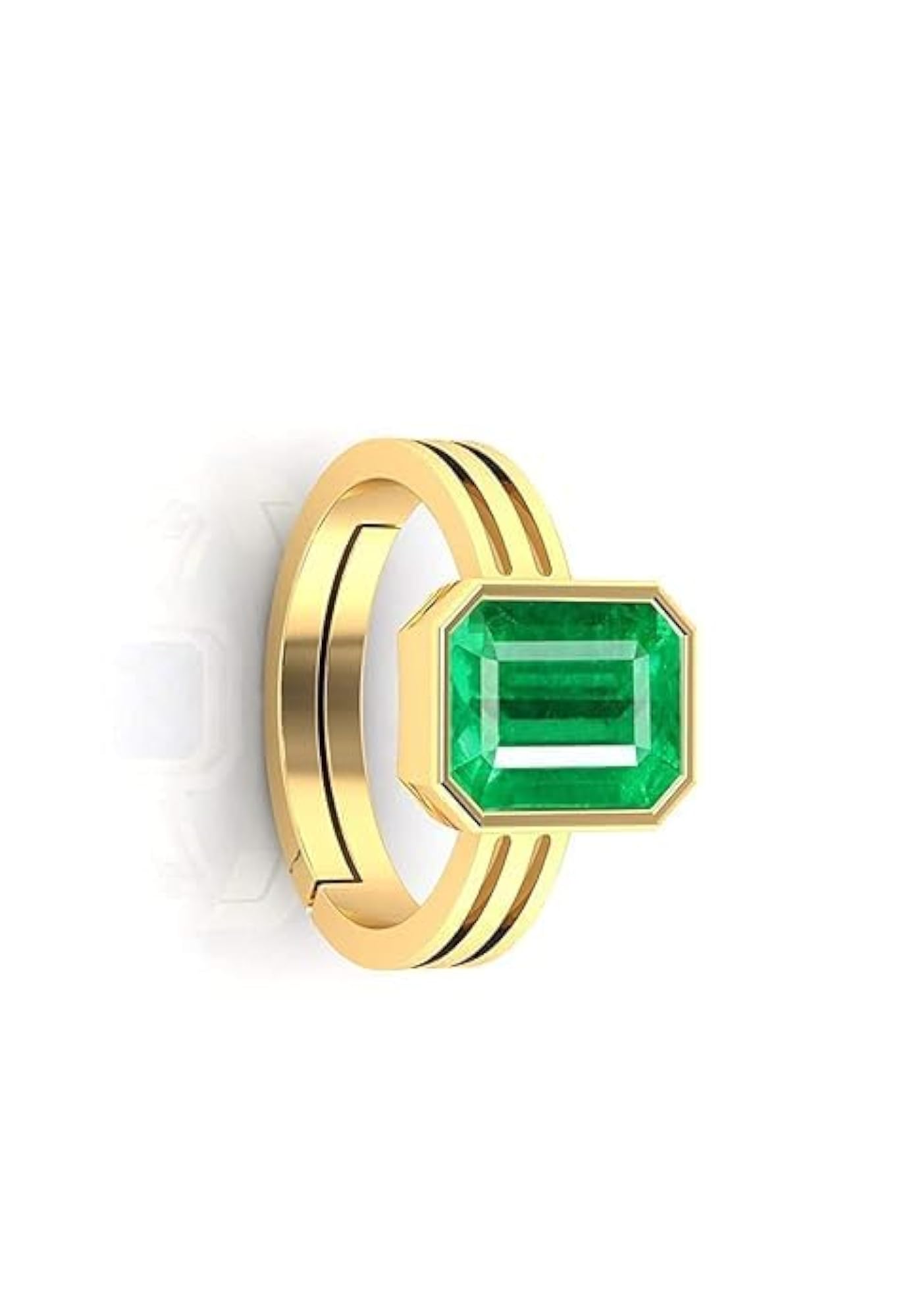 Women's 20.25 Ratti Natural Emerald Adjustable Gold Ring