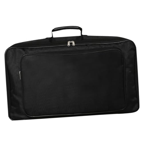 OSOLADY Convenient Portable Audio Effector Storage Bag Durable Oxford Cloth for Guitarists Easy to Carry for Performances Black Design
