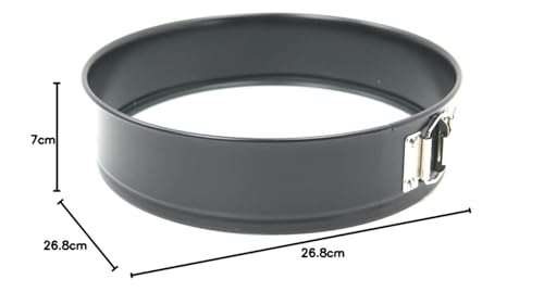 Foto von Original Kaiser Inspiration Springform mit Glasboden 26 cm rund, Hebeboden, schnittfest, Kuchenform auslaufsicher, antihaftbeschichtet, servierfertig, Schwarz