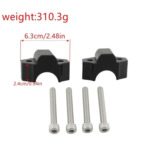 Abrazadera elevadora para manillar de motocicleta MT-09 FZ09 XSR900 adaptador 5