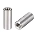 uxcell Round Connector Nuts, M6x25mm Height Sleeve Rod bar Stud Nut Stainless Steel 304, Pack of 5