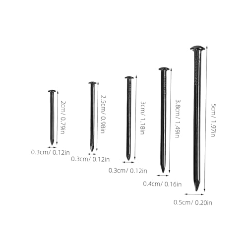 Image of 1set Multipurpose Hardware Nails Assorted Picture Hanging Accessories Handy Tool Box Wall Fixation for Frames Boards Decor Projects
