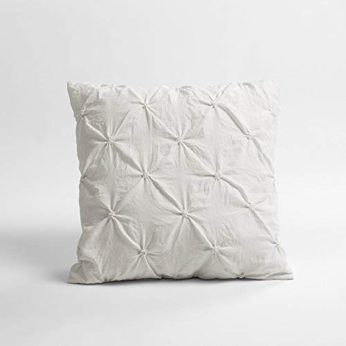 Lush Decor Ravello Pintuck Vintage Chic Farmhouse Style 5 Piece Comforter Set With Pillow Shams, Full/Queen, White #TOP3