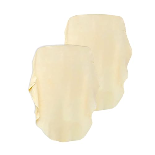2 Stück Fensterleder Auto Ledertuch Fensterleder Echt Leder 60 x 40 cm Ledertuch Autopflege Kein Haarausfall Nichtmarkierung Autoleder für Auto, Fenster, Glas