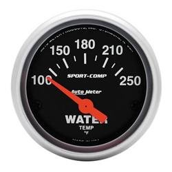 AUTO METER 3337 Sport-Comp Water Temperature 100-250 Degree F