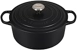 Le Creuset Enameled Cast Iron Signature Round Dutch Oven, 5.5 qt., Licorice