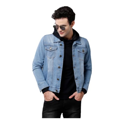IMYOUNG Full Sleeve Washed Men Denim Jacket