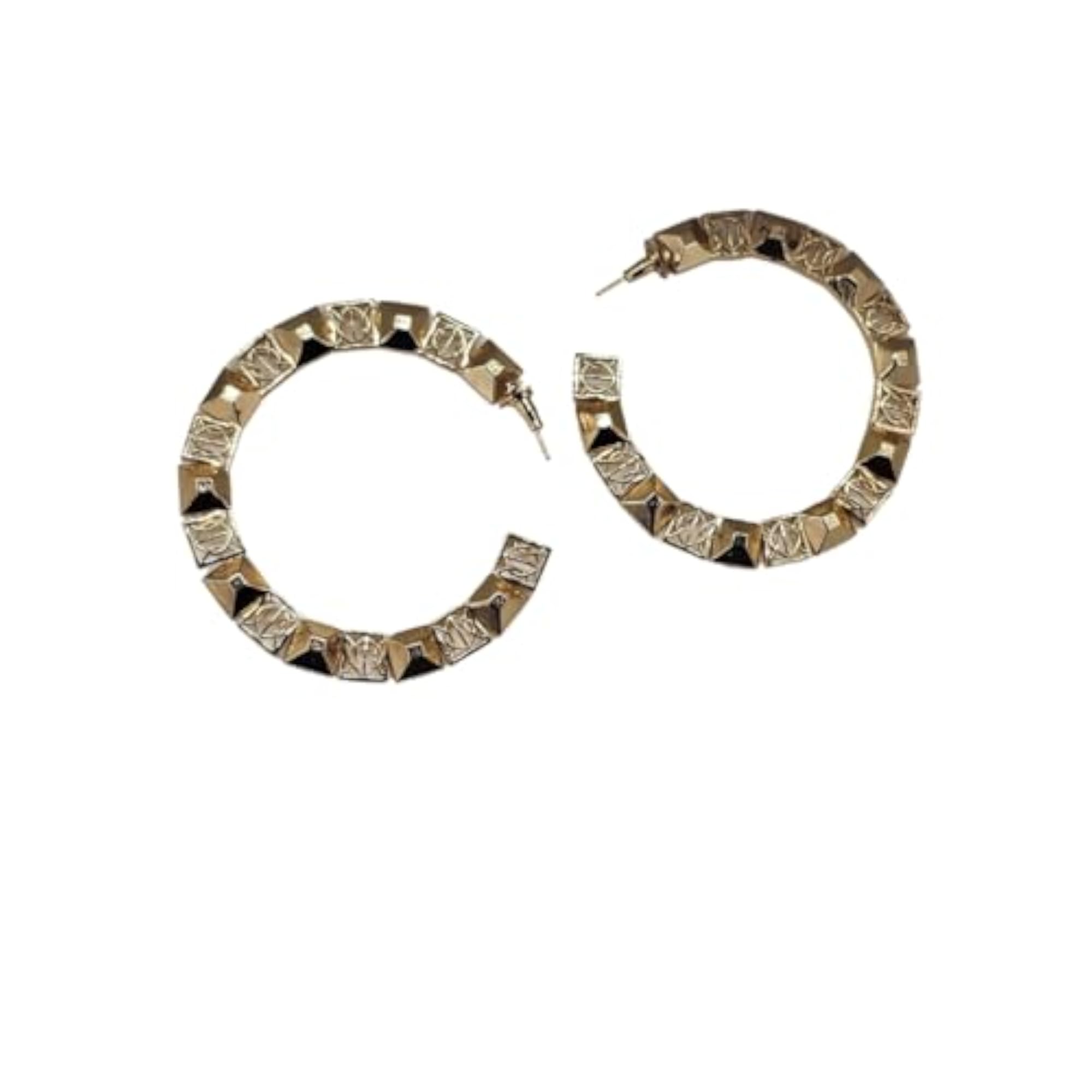 Spaced Hoops Big Earrings, Stylish Design