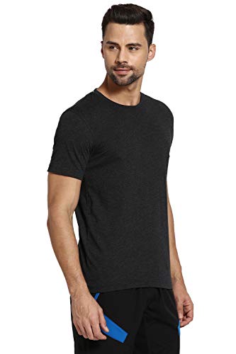 Image of Van Heusen Men Athleisure Regular Fit T-Shirt - Cotton Rich - Smart Tech, Easy Stain Release, Anti Stat, Ultra Soft, Moisture Wicking