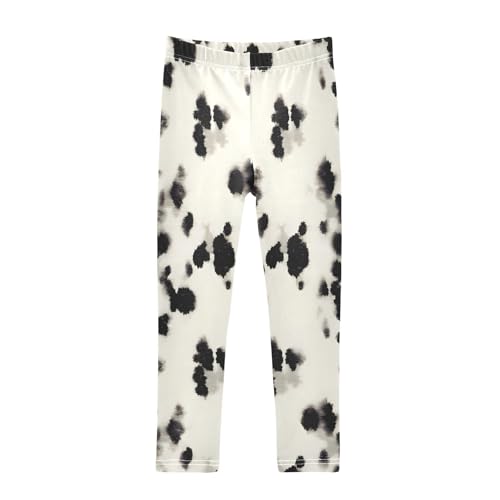 Toddler Girls Leggings Printed Yoga Pants Leggings Black Speckle for Kids