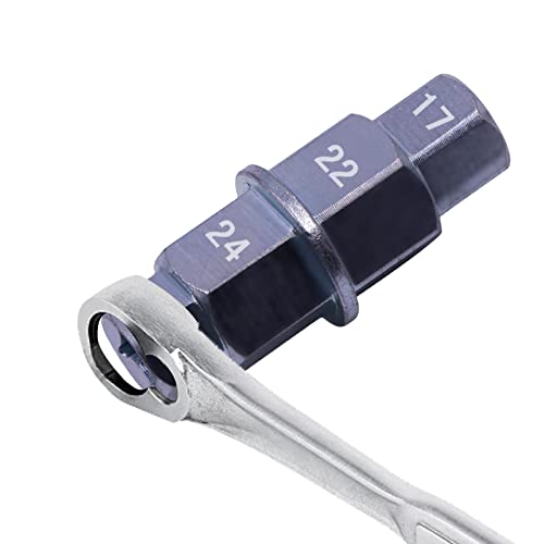 Motor spindel gereedschap | Gereedschap voor het verwijderen van motorwielas,Hex Socket Reparatie Tool Voor Motorfiets Voorwiel Spindel, 17mm, 19mm, 22mm, 24mm Rolempon - Image 6
