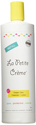 La Petite Creme French Diapering Lotion Alternative to Baby Wipes Liniment, 20 oz.