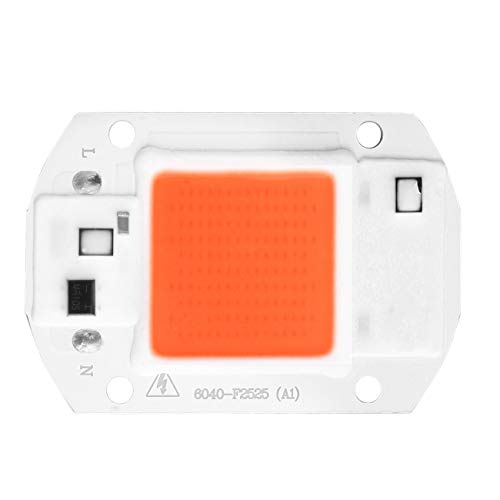 Elviray High Power Full Spectrum COB LED Plant Grow Light DIY Chip 380nm-840nm for Indoor Plant Seedling Grow and Flower 20W