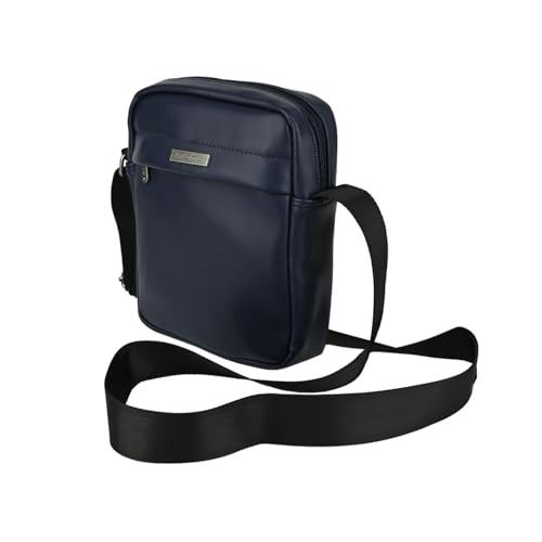 Lotto Herren Umhängetasche Kunstleder, Schultertasche mit verstellbarem Gurt, Multi-Taschen